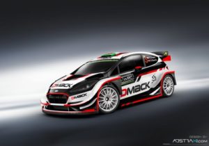 Elfyn Evans' DMACK Fiesta WRC 1