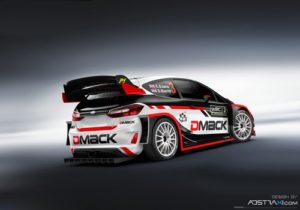 Elfyn Evans' DMACK Fiesta WRC 2