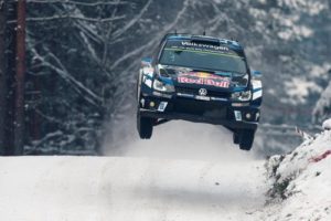 Ogier flying high to victory in Sweden cRed Bull Media House