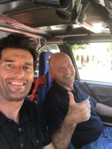 Mark Webber and Miki Biaison